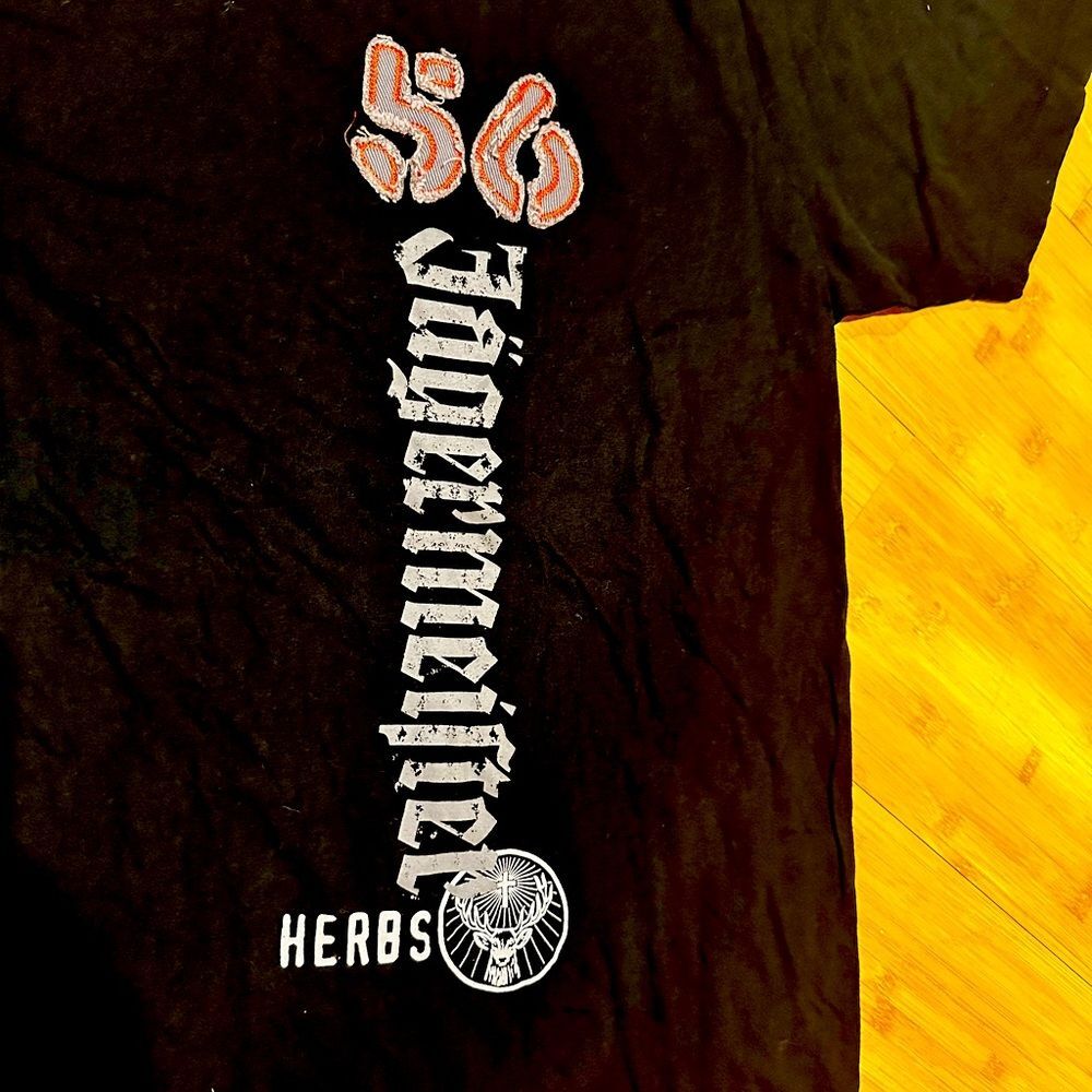 NEW! Jagermeister men's black cotton T-shirt XXL Vintage NOS RARE! VINTAGE - Picture 2 of 2